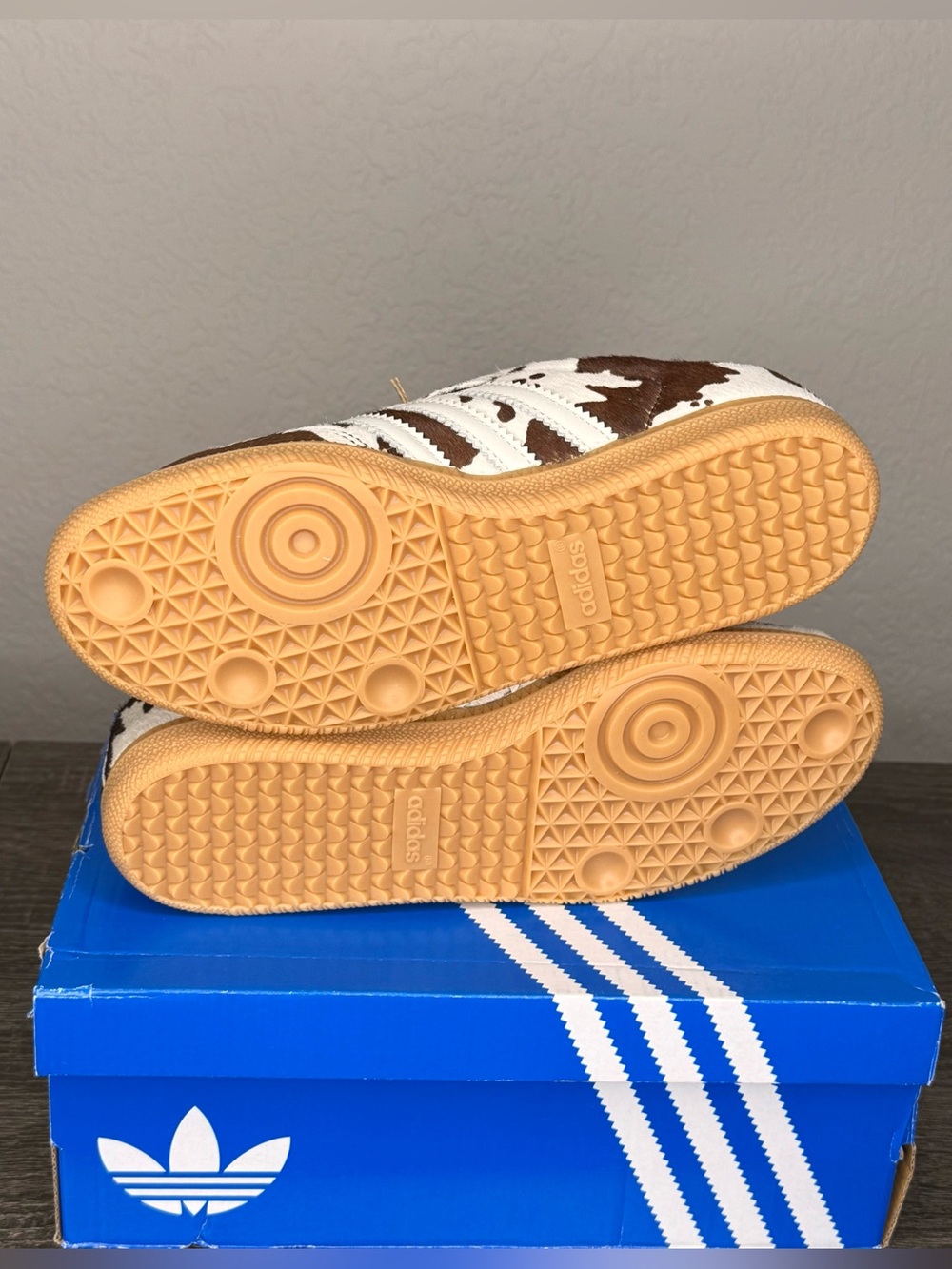 adidas Samba OG Cow Print Pony Hair Brown Pink Women’s Shoes Size 7.5 (177) - Picture 5 of 6